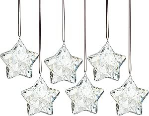 50 Pieces Christmas Hanging Ornaments Set 3''Christmas Ornament Acrylic Blank with 50Pcs 25 Color Ribbons for Christmas Tree DIY Decor (Classic Style, 50.00)
