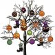6 Pcs Halloween Hanging Ornaments for Tree Cute White Little Ghost Designs Halloween Spooky Acrylic Pendants Cartoon Ghost Hanging Ornaments Decorative for Holiday Party Craft Supplies